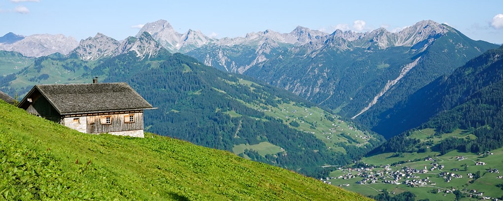 Gaßner Alpe - Blick nach Raggal