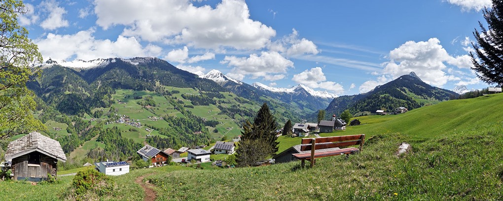 Ein herrlicher Panoramablick über das Große Walsertal