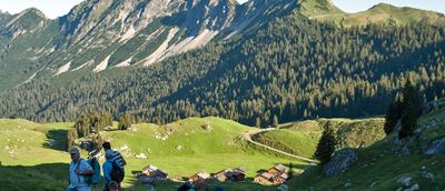 Wandern ab der Alpe Laguz